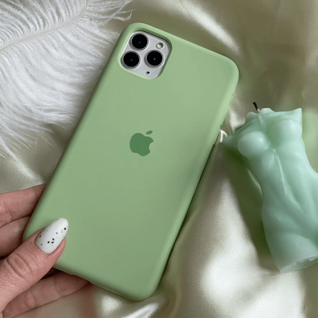iPhone Silicone Case (Matcha Green)