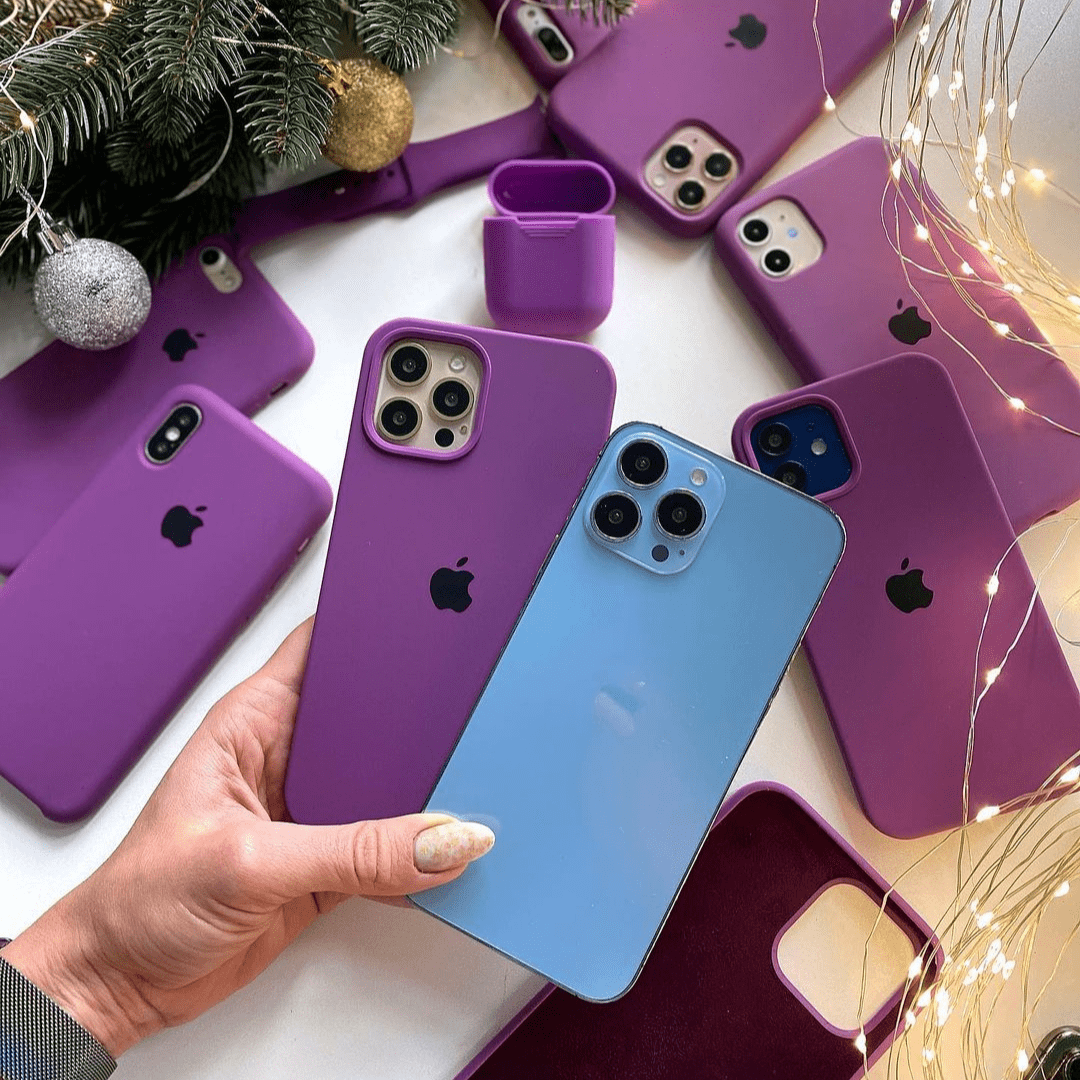 iPhone Silicone Case (Eggplant)