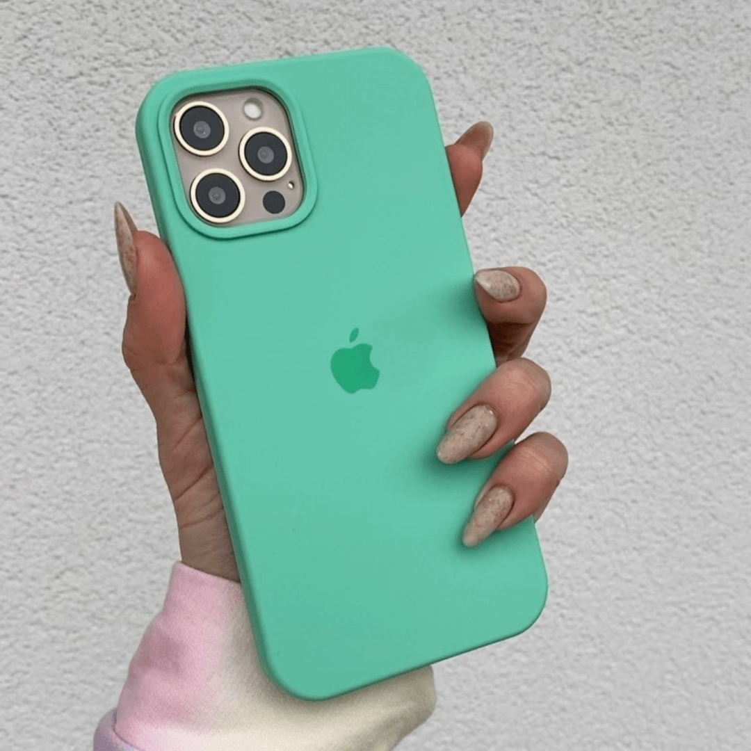 iPhone Silicone Case (Spearmint Green)