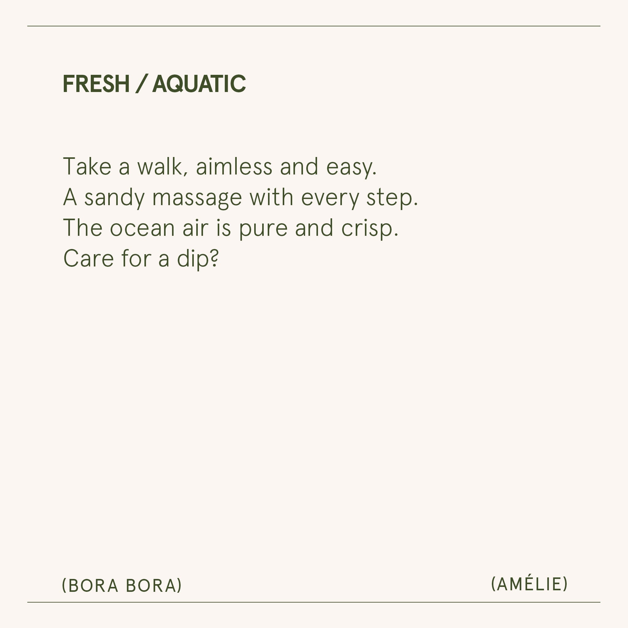 Amélie – Bora Bora Candle