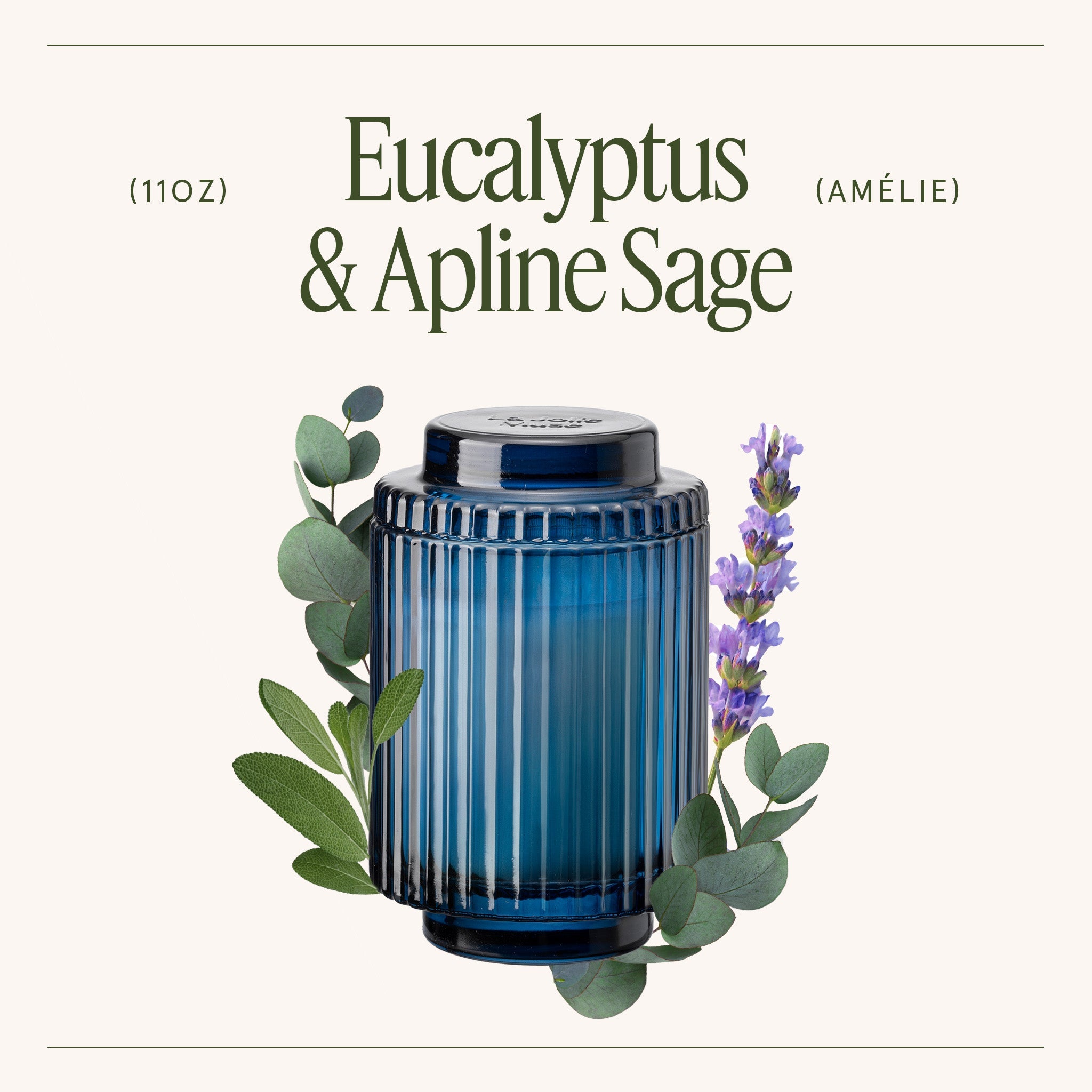 Amélie –  Eucalyptus & Alpine Sage Candle