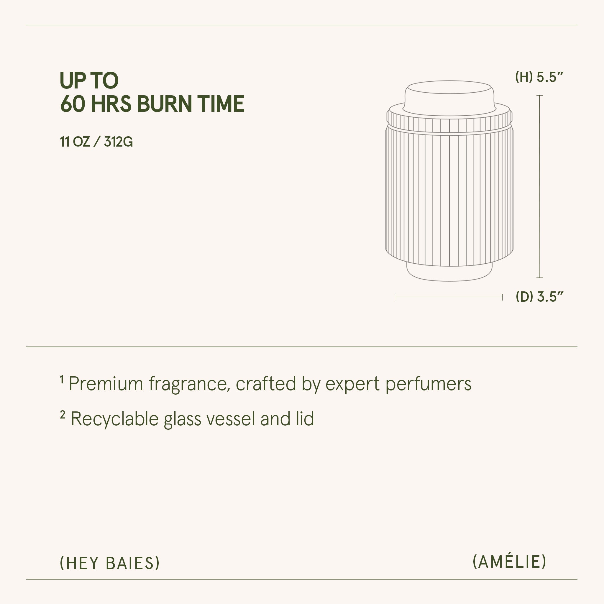 Amélie –  Hey Baies Candle