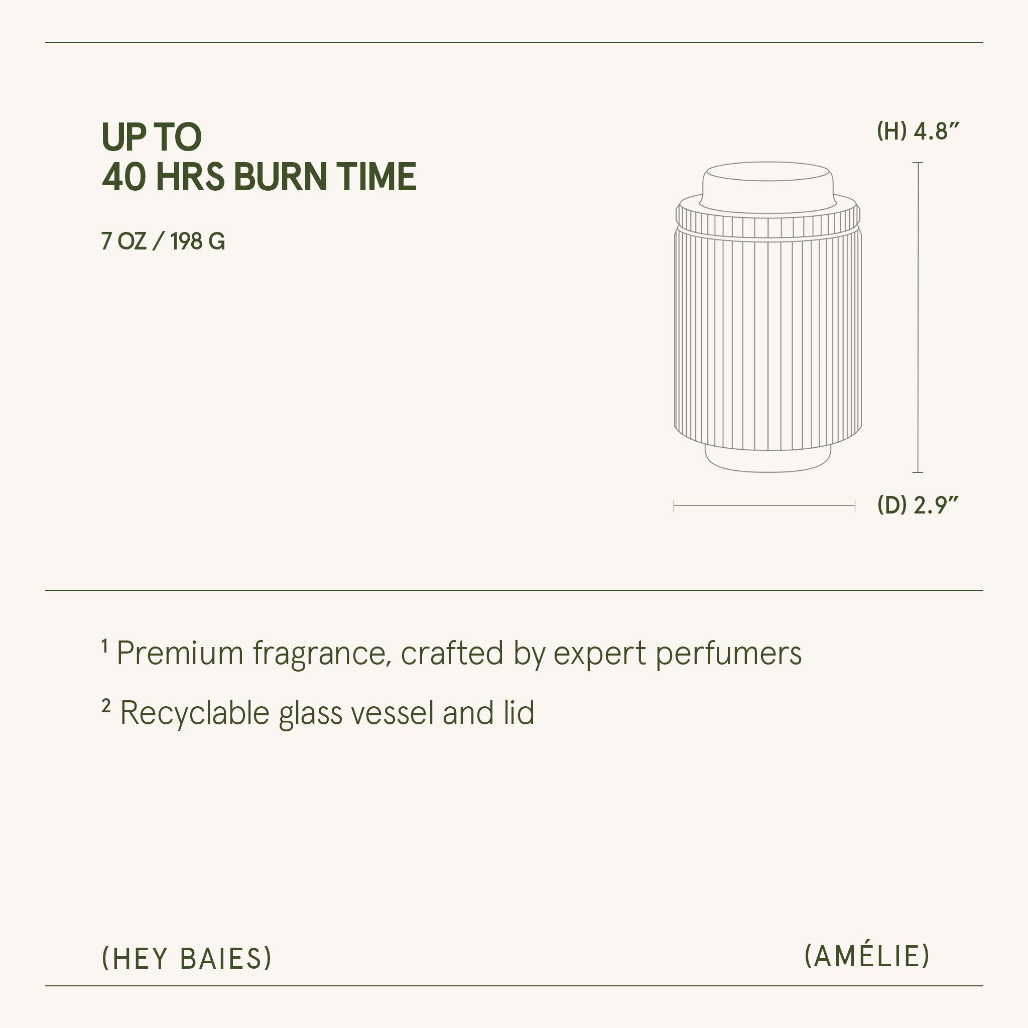 Amélie –  Hey Baies Candle