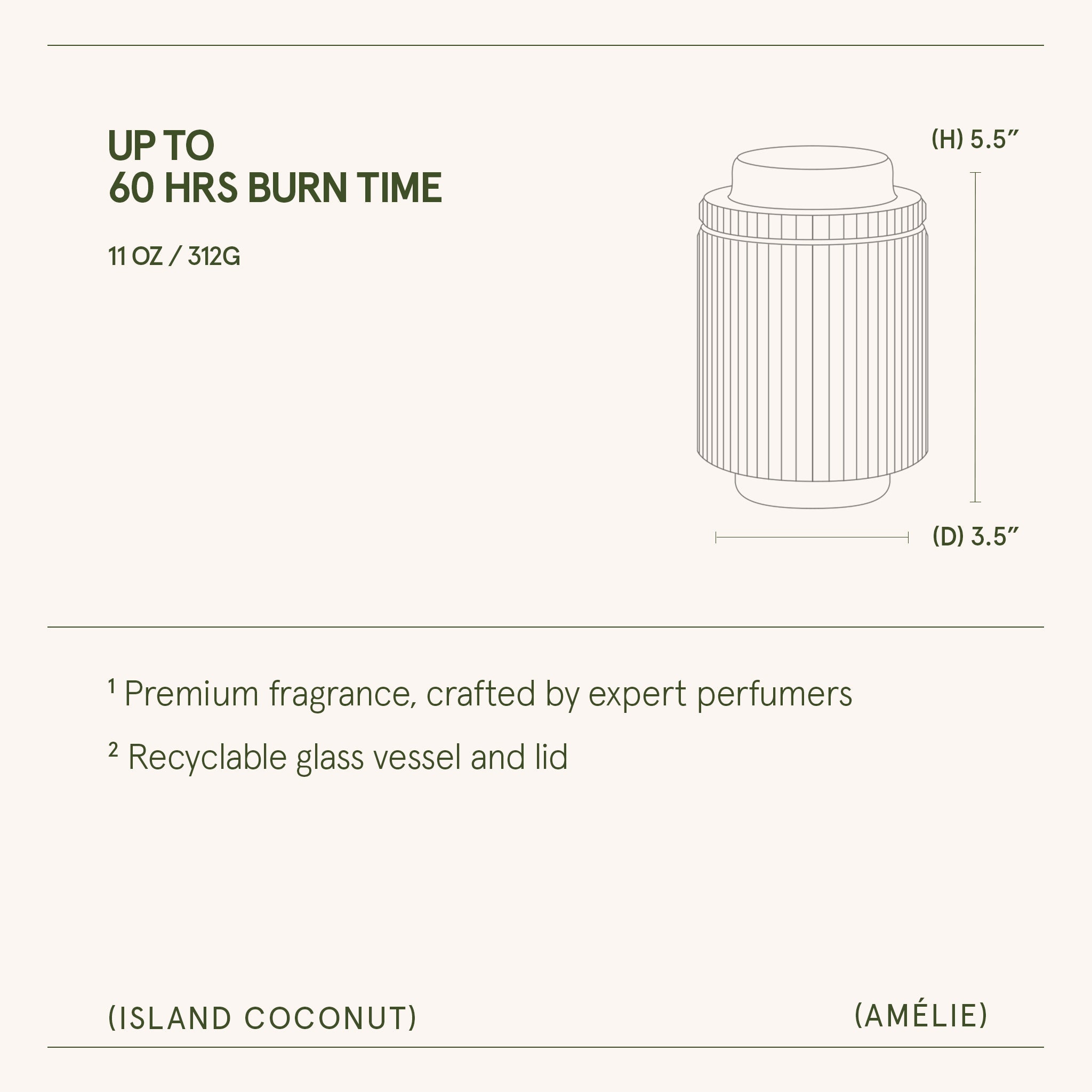 Amélie – Island Coconut Candle