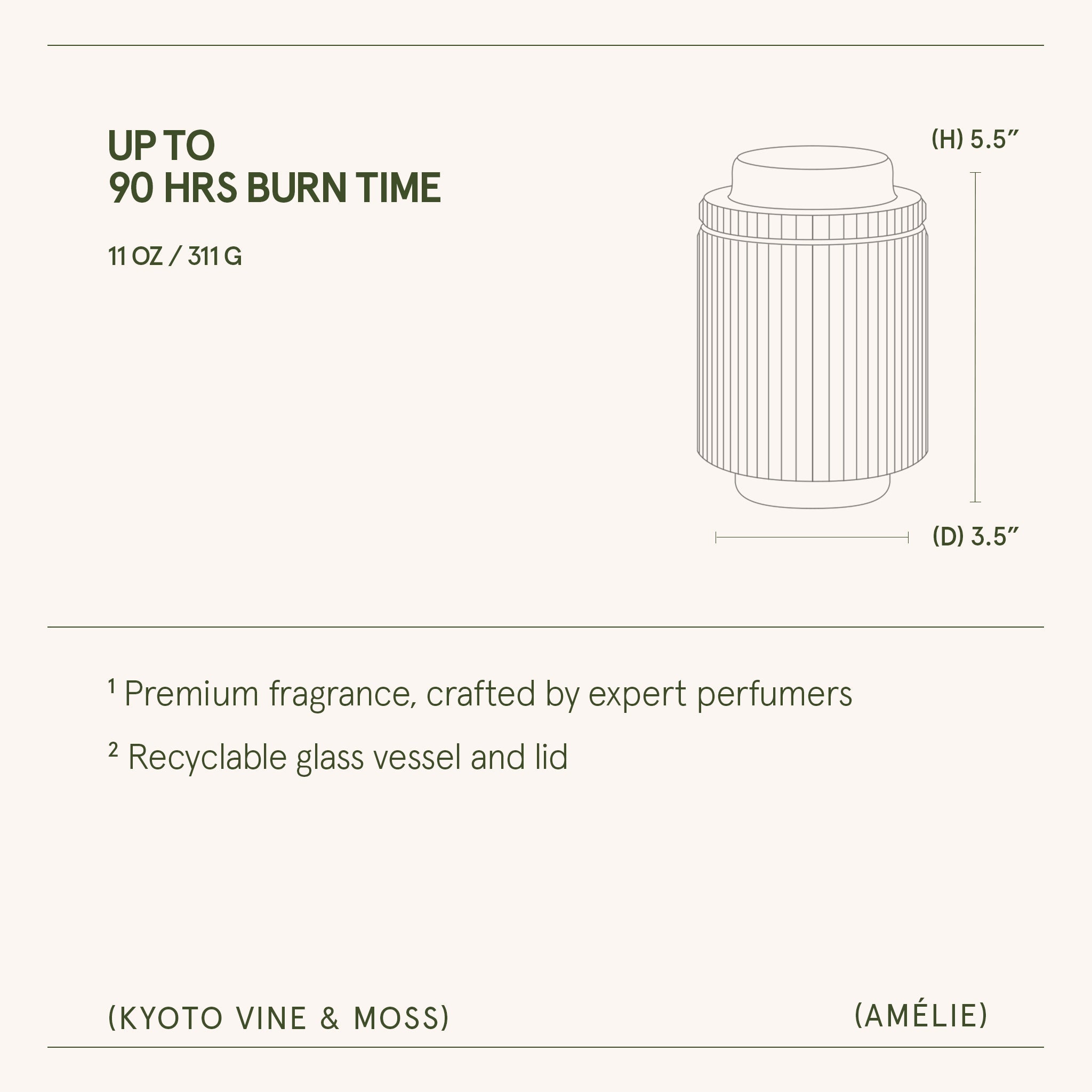 Amélie– Kyoto Vine & Moss Candle