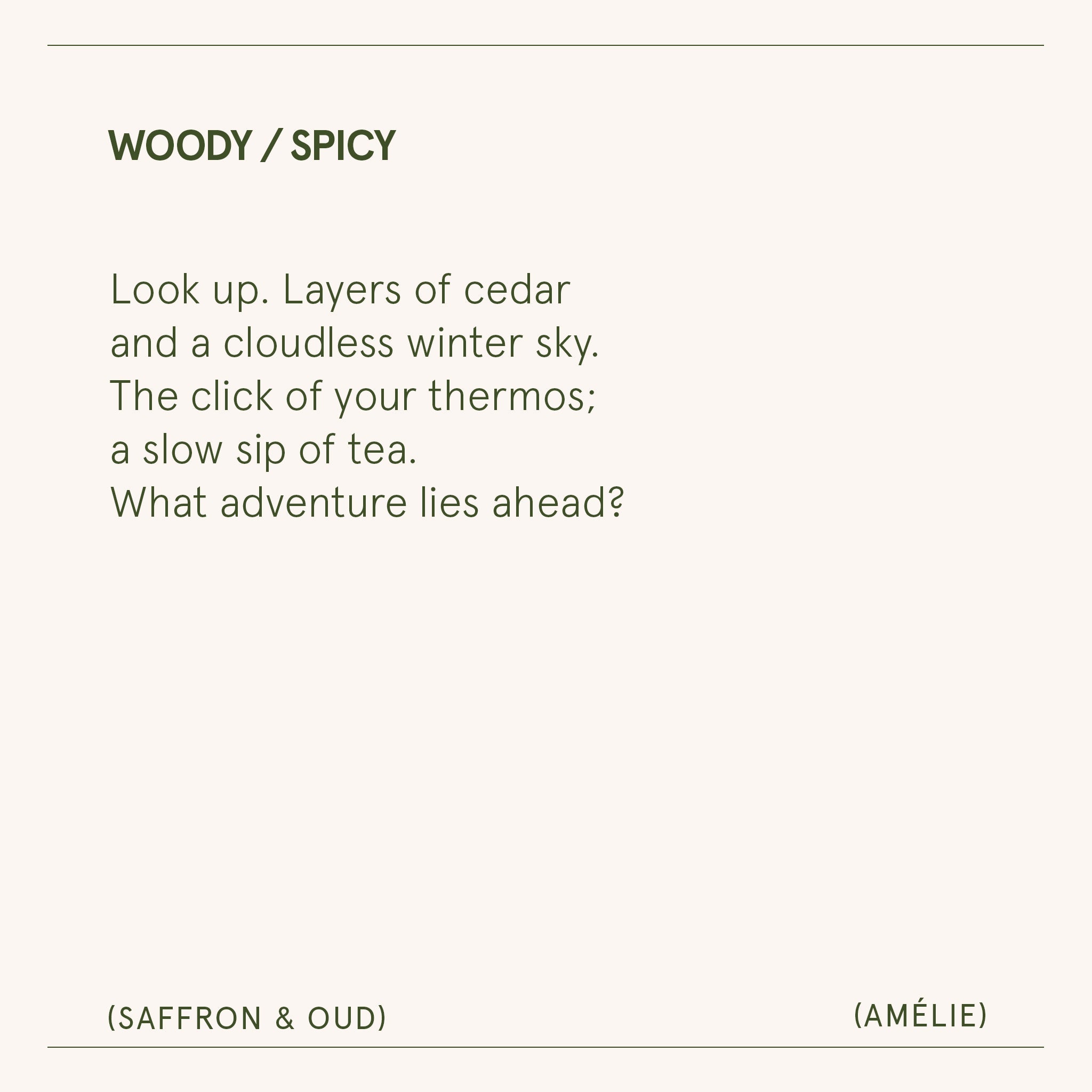 Amélie – Saffron & Oud Candle