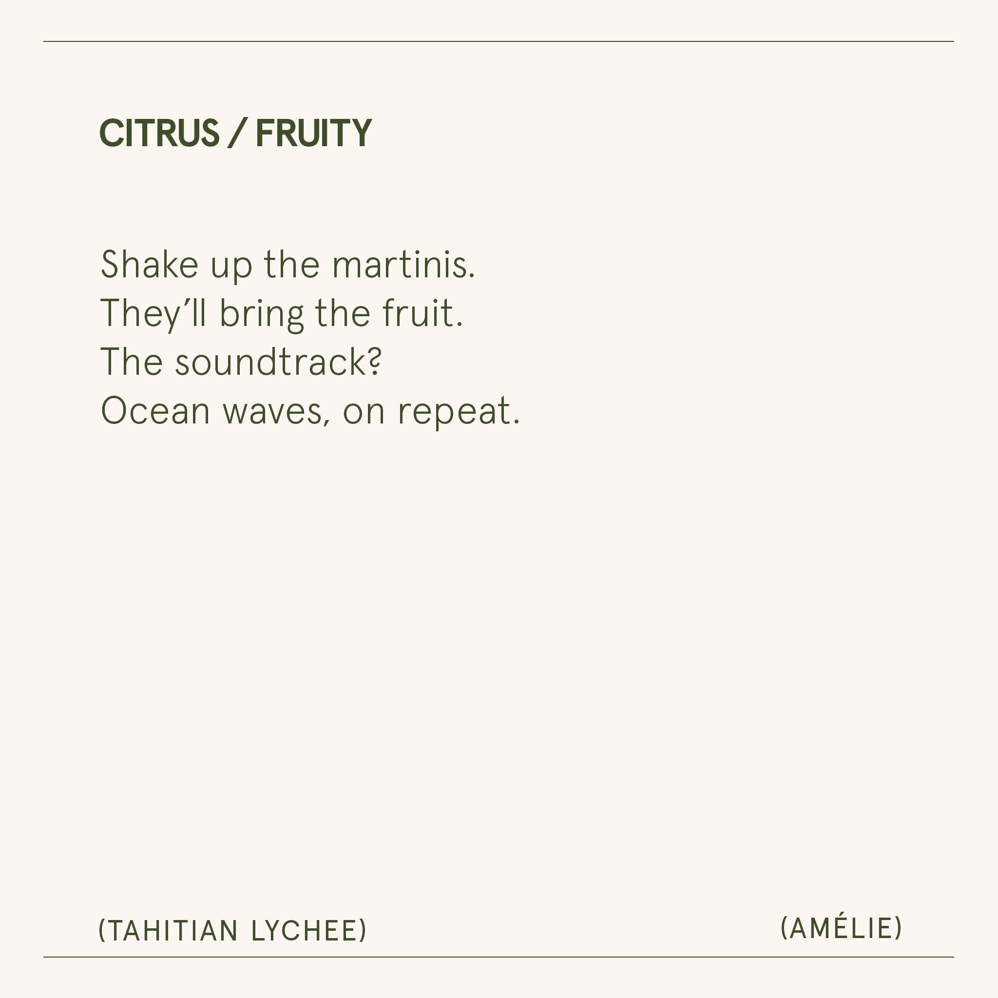 Amélie – Tahitian Lychee Candle