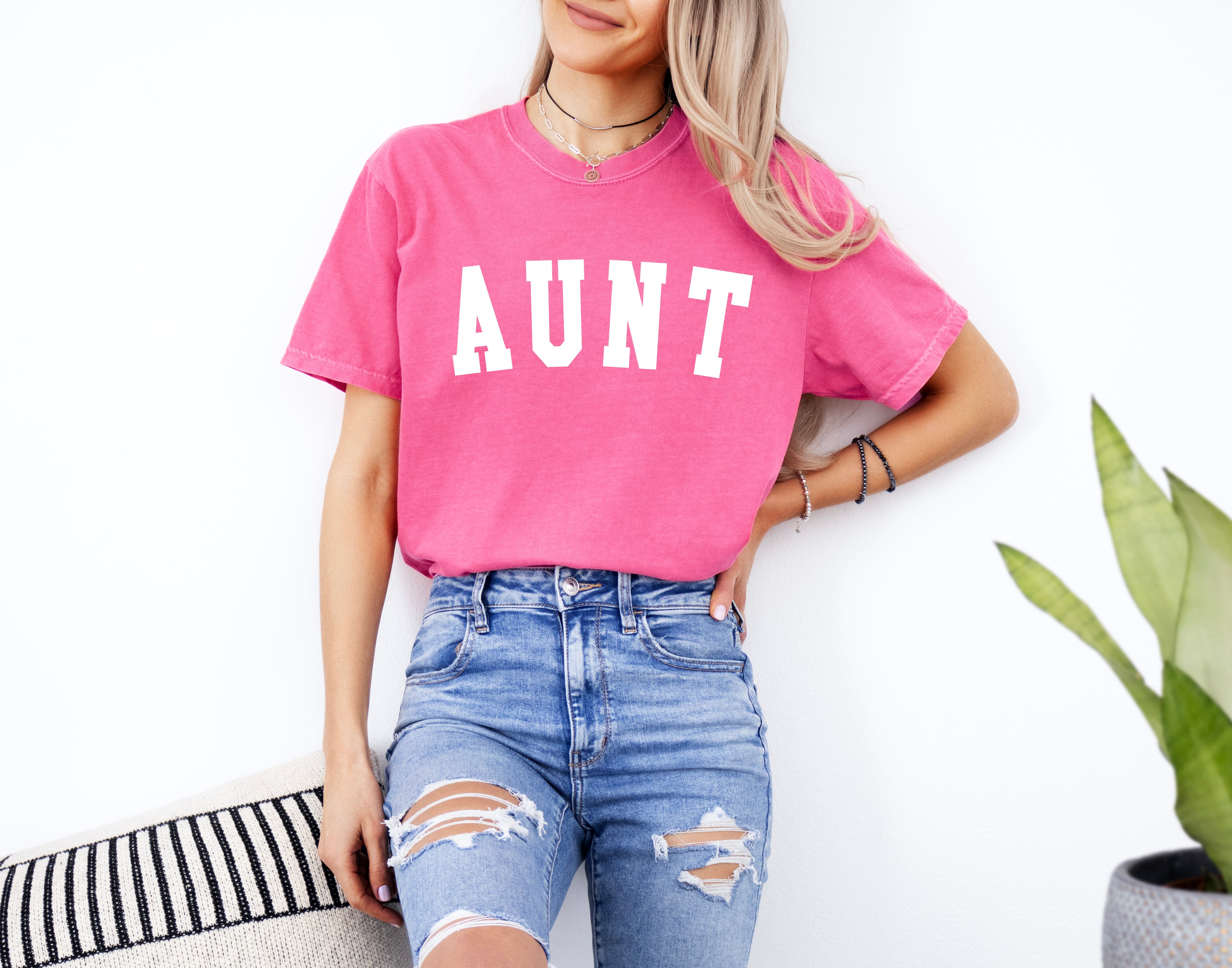 Aunt Comfort Colors Graphic Tees (Condensed font)