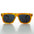 Classic Thick Square Flat Top 1950s Retro Sunglass - Bahama