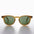 Amber Polarized Square Sunglass - Benson