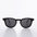 Black Polarized Square Sunglass - Benson