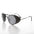 Black Steampunk Sunglass with Folding Side Shields - Bram 4