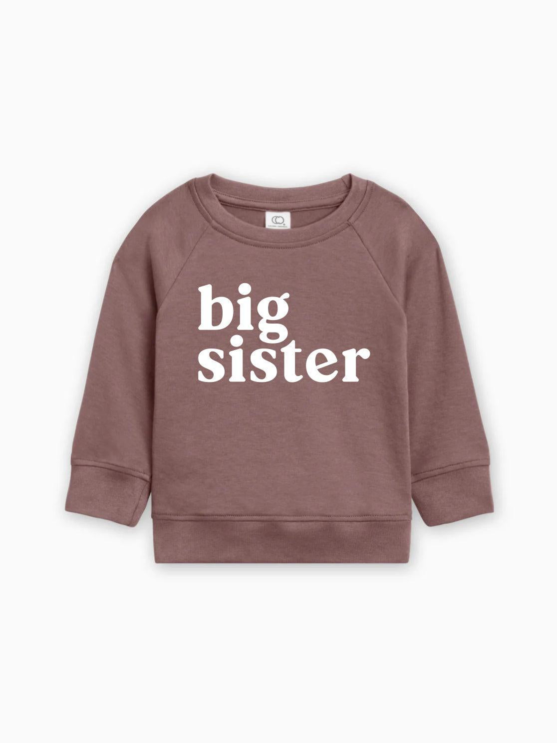 Big Sister Organic Cotton Pullover (Serif)