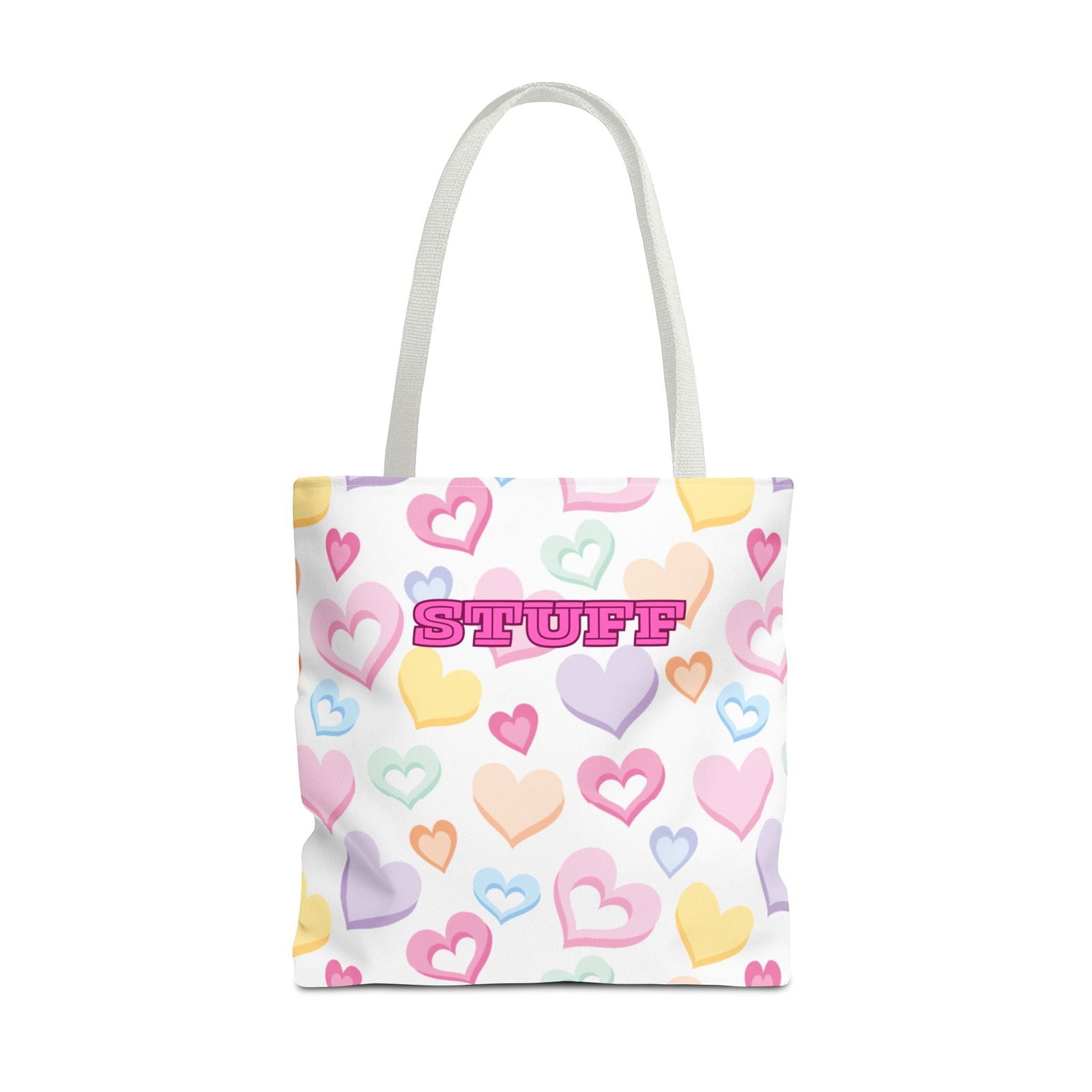 Conversation Hearts Tote Bag - Cute Design for Valentine’s Day