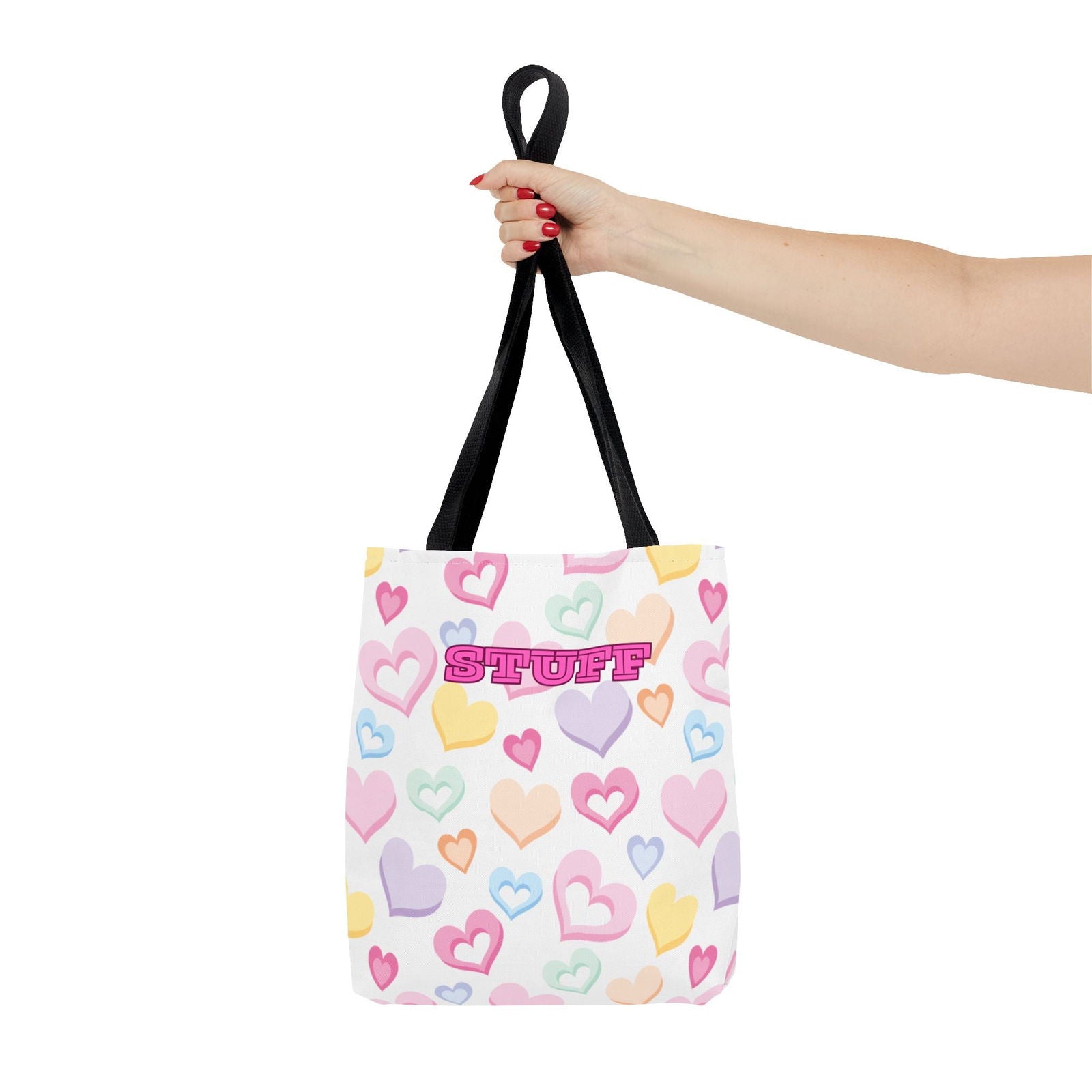 Conversation Hearts Tote Bag - Cute Design for Valentine’s Day