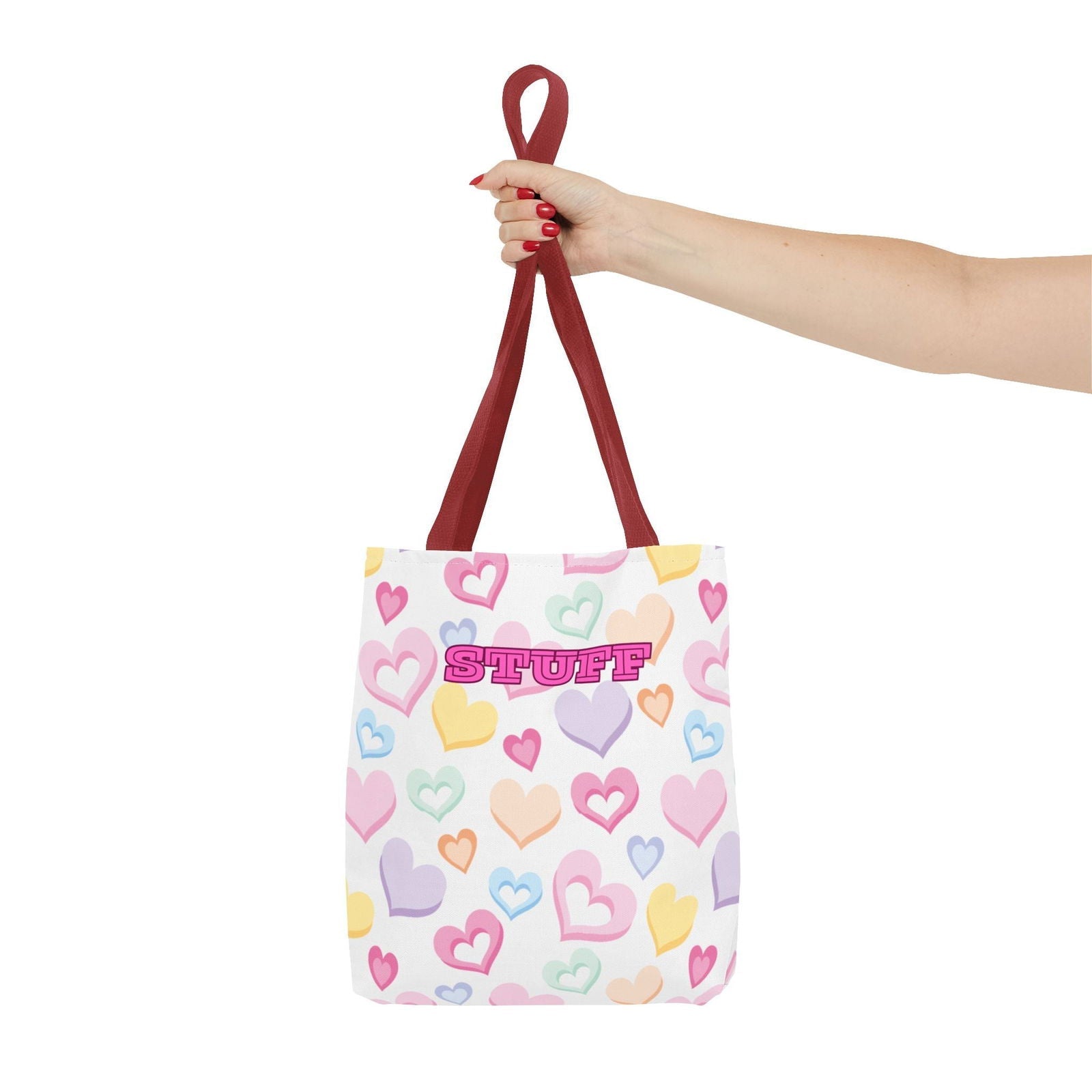 Conversation Hearts Tote Bag - Cute Design for Valentine’s Day