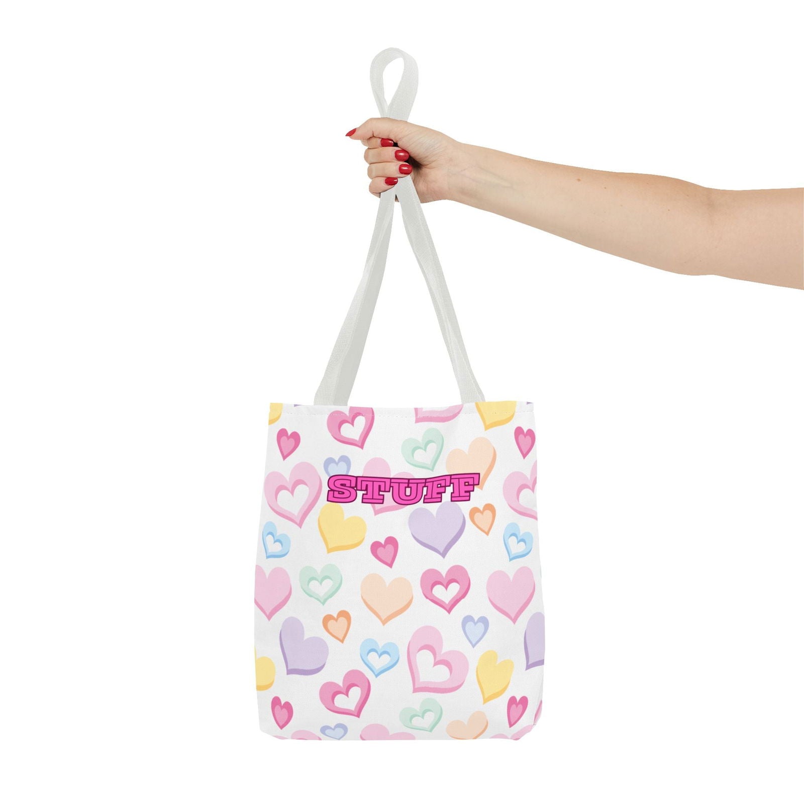 Conversation Hearts Tote Bag - Cute Design for Valentine’s Day