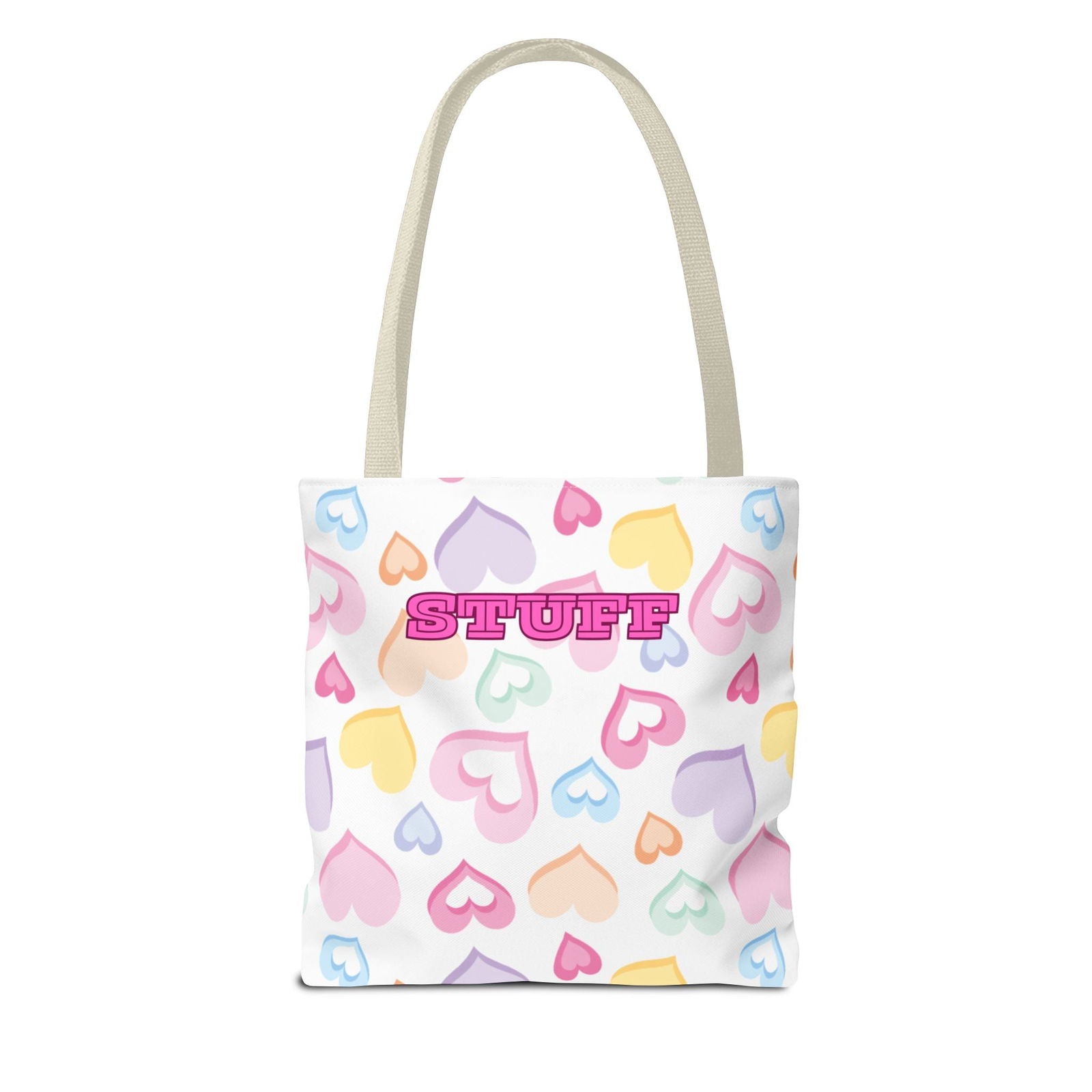 Conversation Hearts Tote Bag - Cute Design for Valentine’s Day