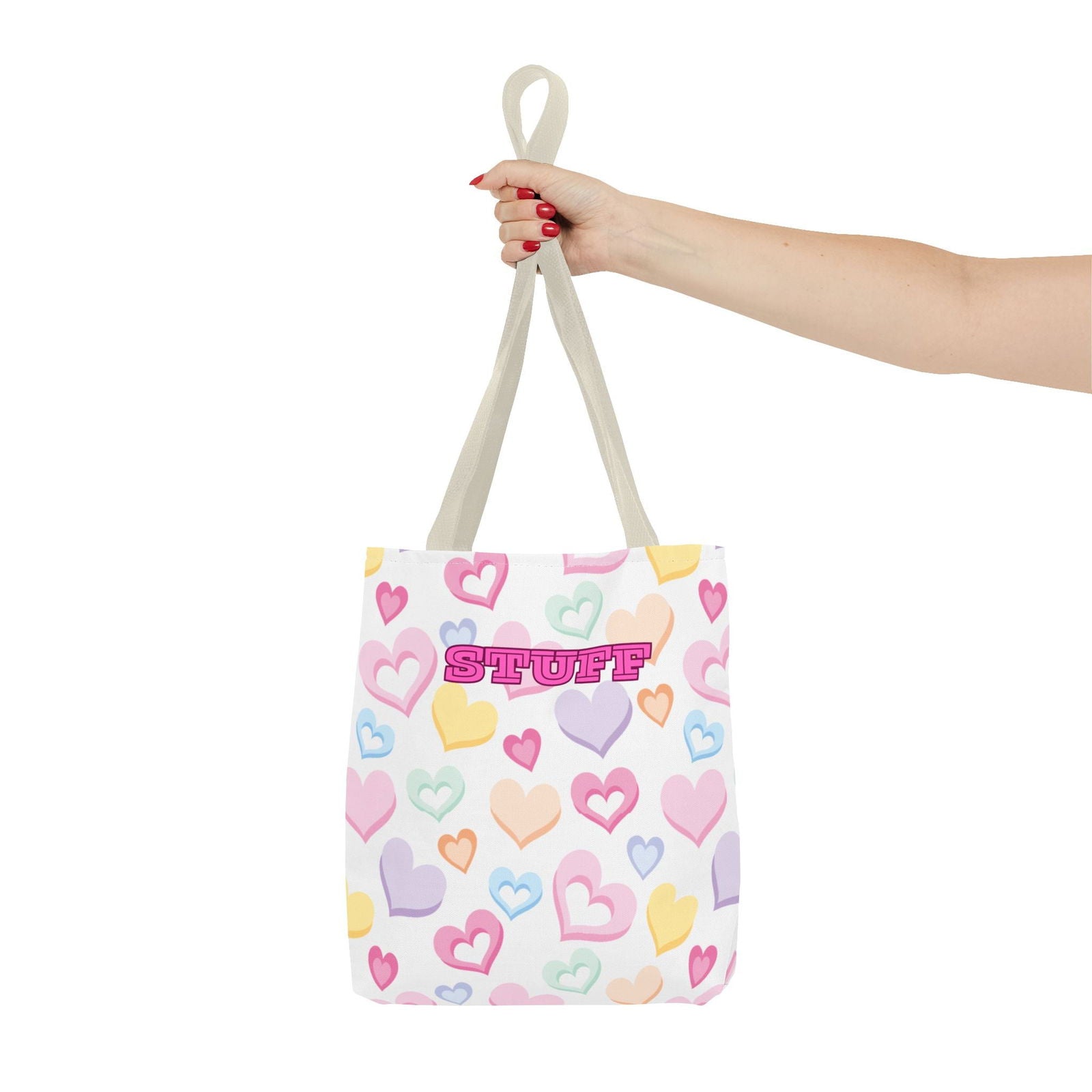 Conversation Hearts Tote Bag - Cute Design for Valentine’s Day