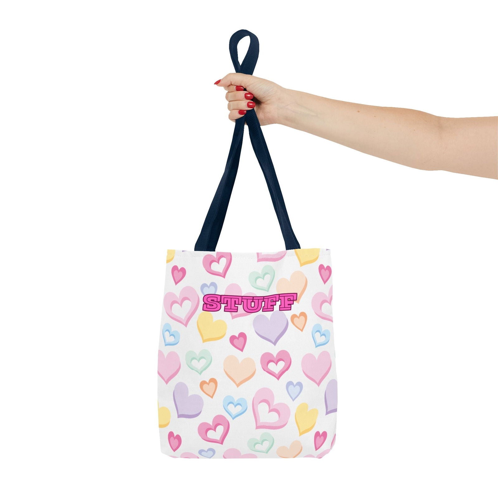 Conversation Hearts Tote Bag - Cute Design for Valentine’s Day