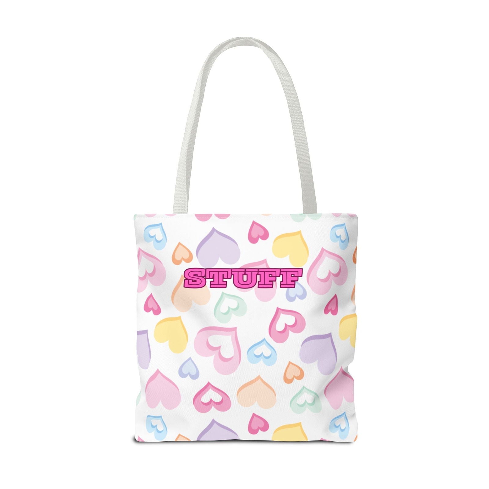 Conversation Hearts Tote Bag - Cute Design for Valentine’s Day