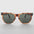 Big Classic Square Tortoise Vintage Sunglass with Glass Lens - Draper