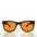 80s Classic Horn Rim Sunglass with Orange Lens - Elmer