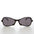Black Angular Futuristic Style Vintage Sunglasses - Fink