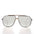 Large Square 80s Aviator Sunglasses - Gibbons