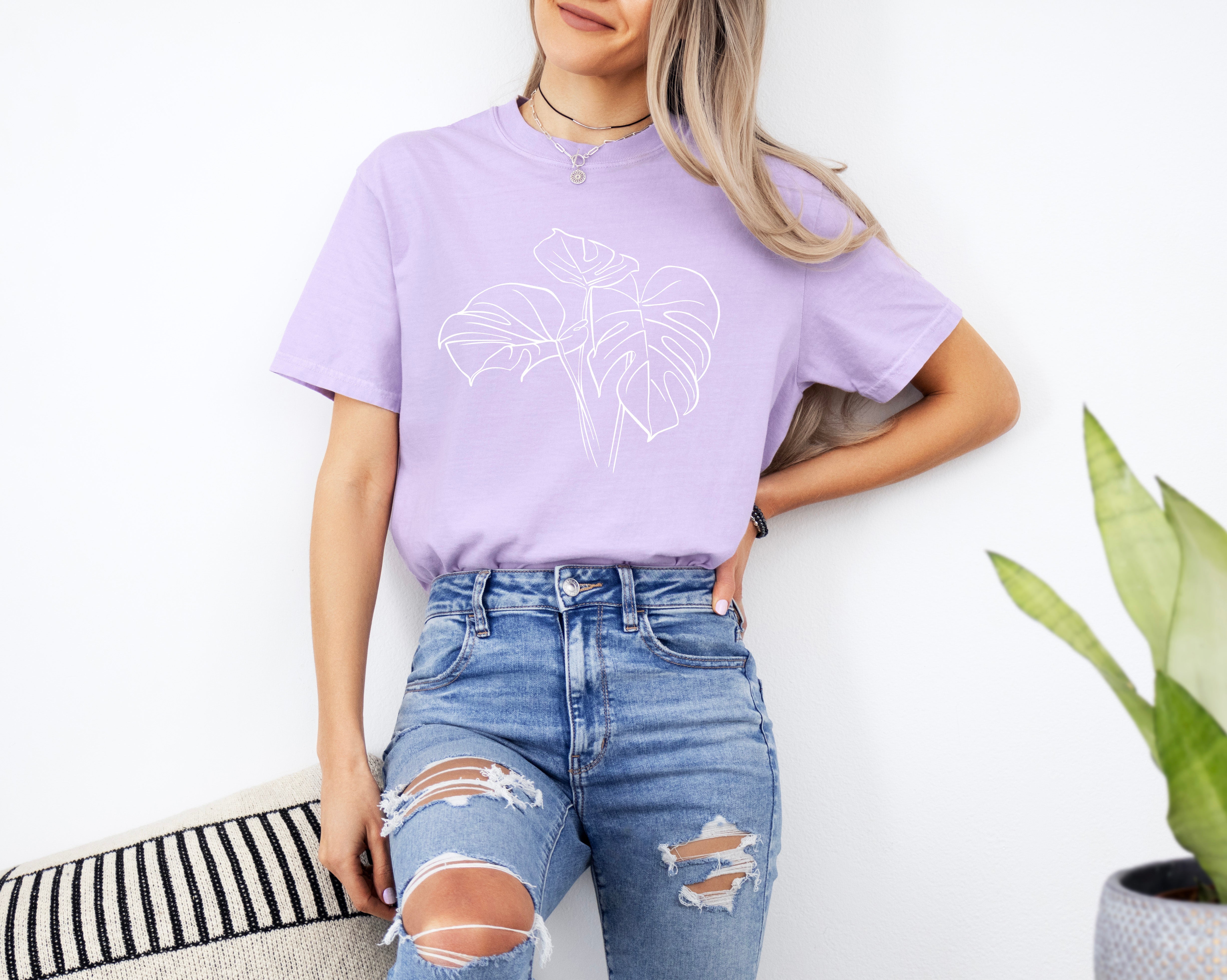 Monstera botanical Comfort Colors T Shirt