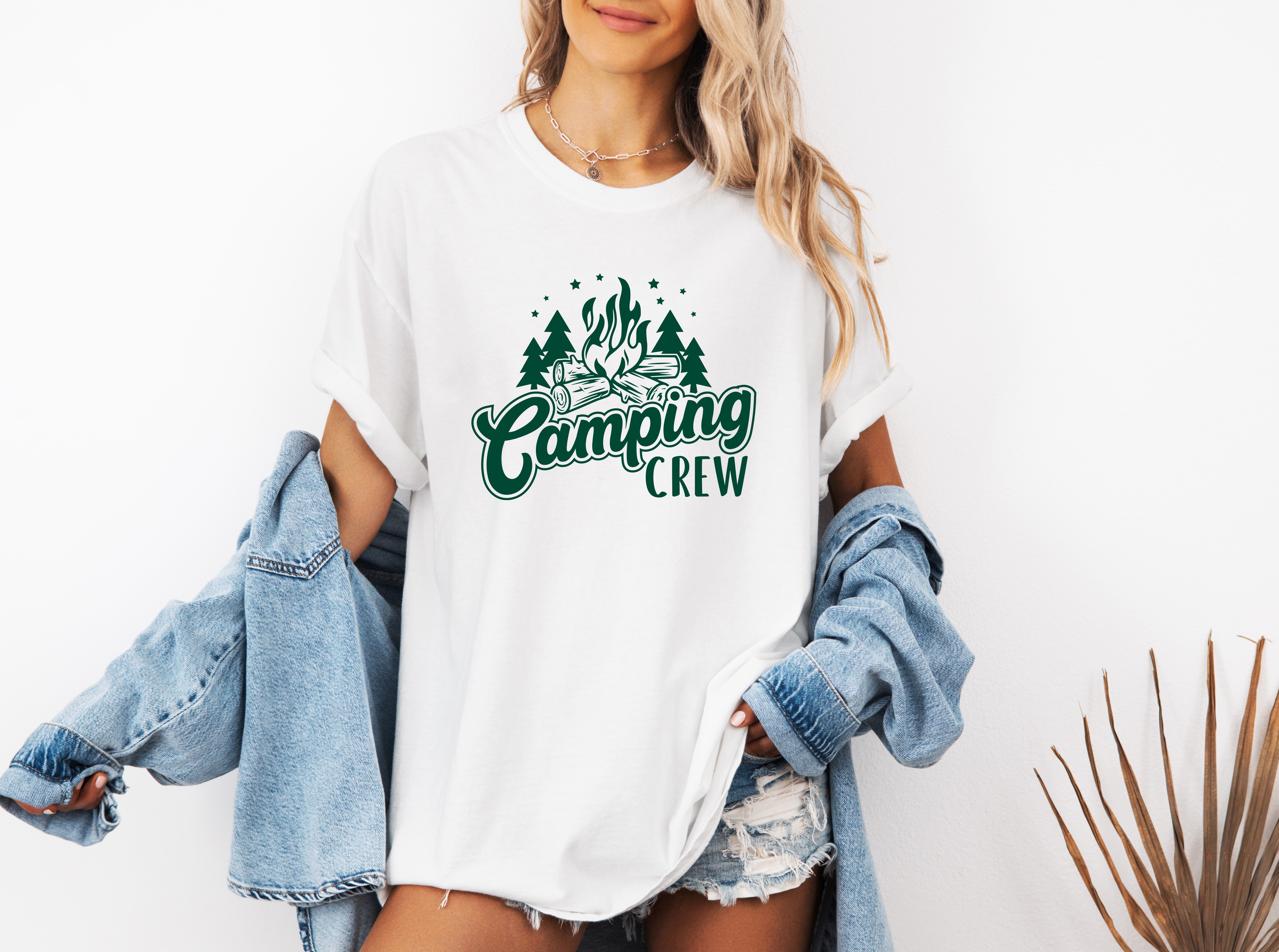 Camping Crew Camping Hiking Garment Dyed Shirt