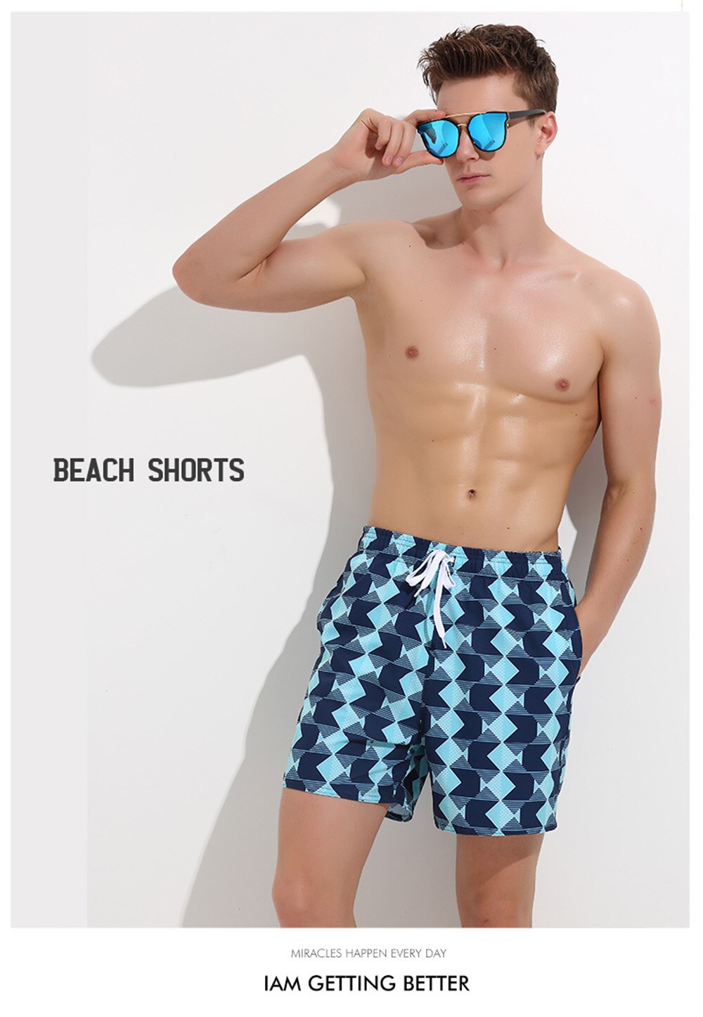 Blue Diamonds Men's Swim Shorts