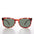 Large Classic Square 1950s Style Sunglass with Keyhole Bridge - Hudson