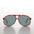 Large Square Polarized 80s Aviator Sunglass - Kyoto