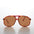 Large Square Polarized 80s Aviator Sunglass - Kyoto