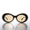 Colored Lens Oval Cat Eye Clout Sunglass - Lulu 4