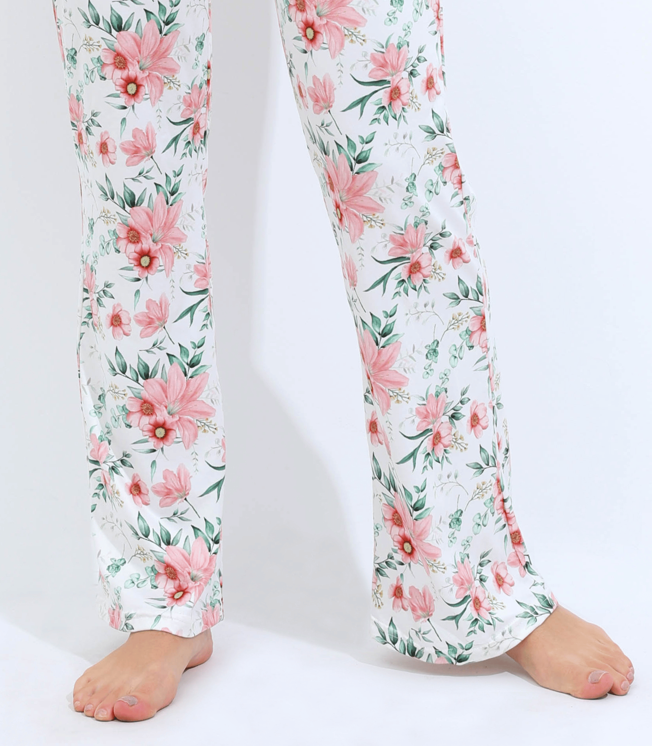 Below Bump Maternity Postpartum Pajama Pants (Floral)