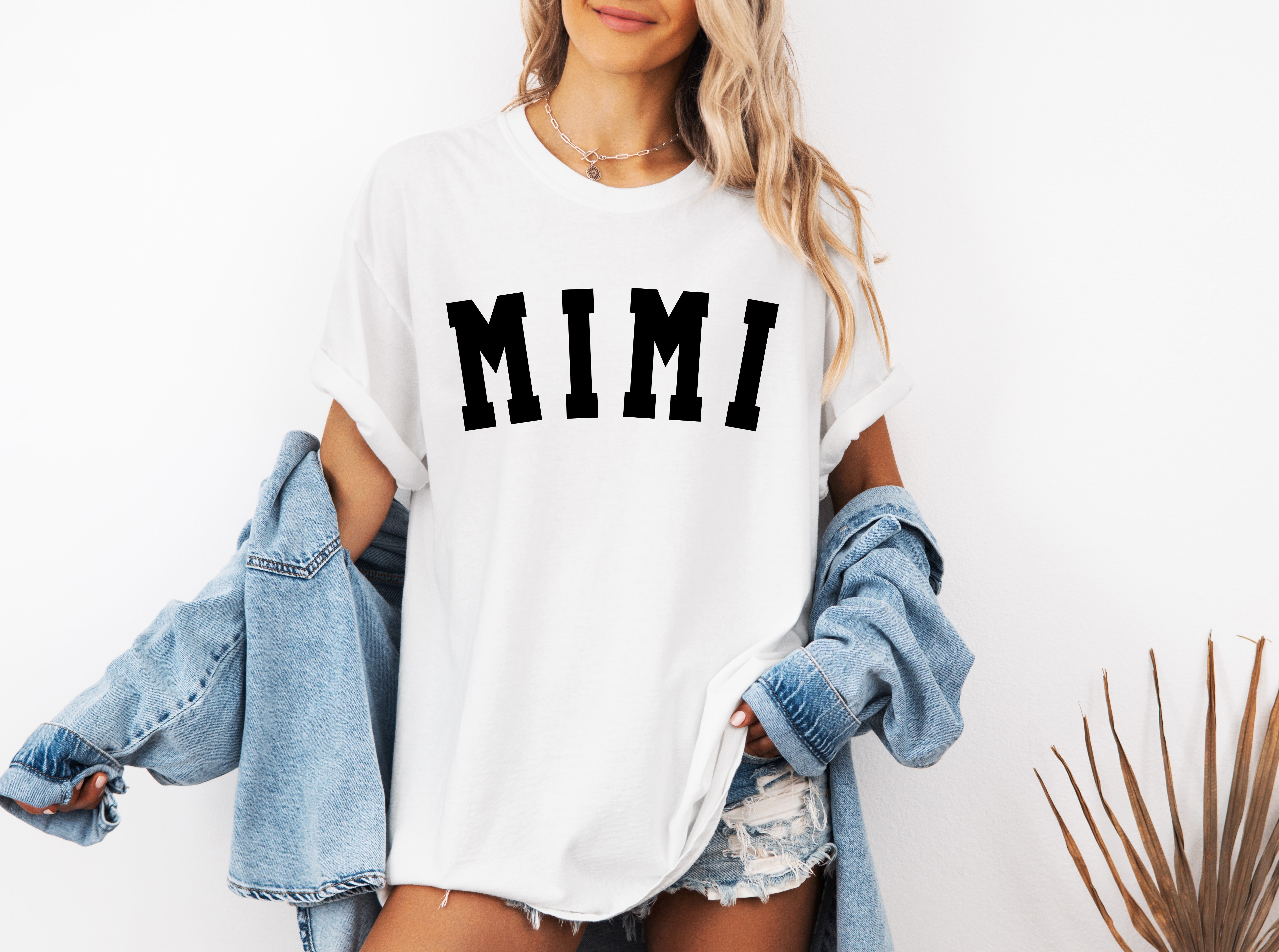 Mimi Grandma Comfort Colors Garment Dyed T Shirt (Condensed font)