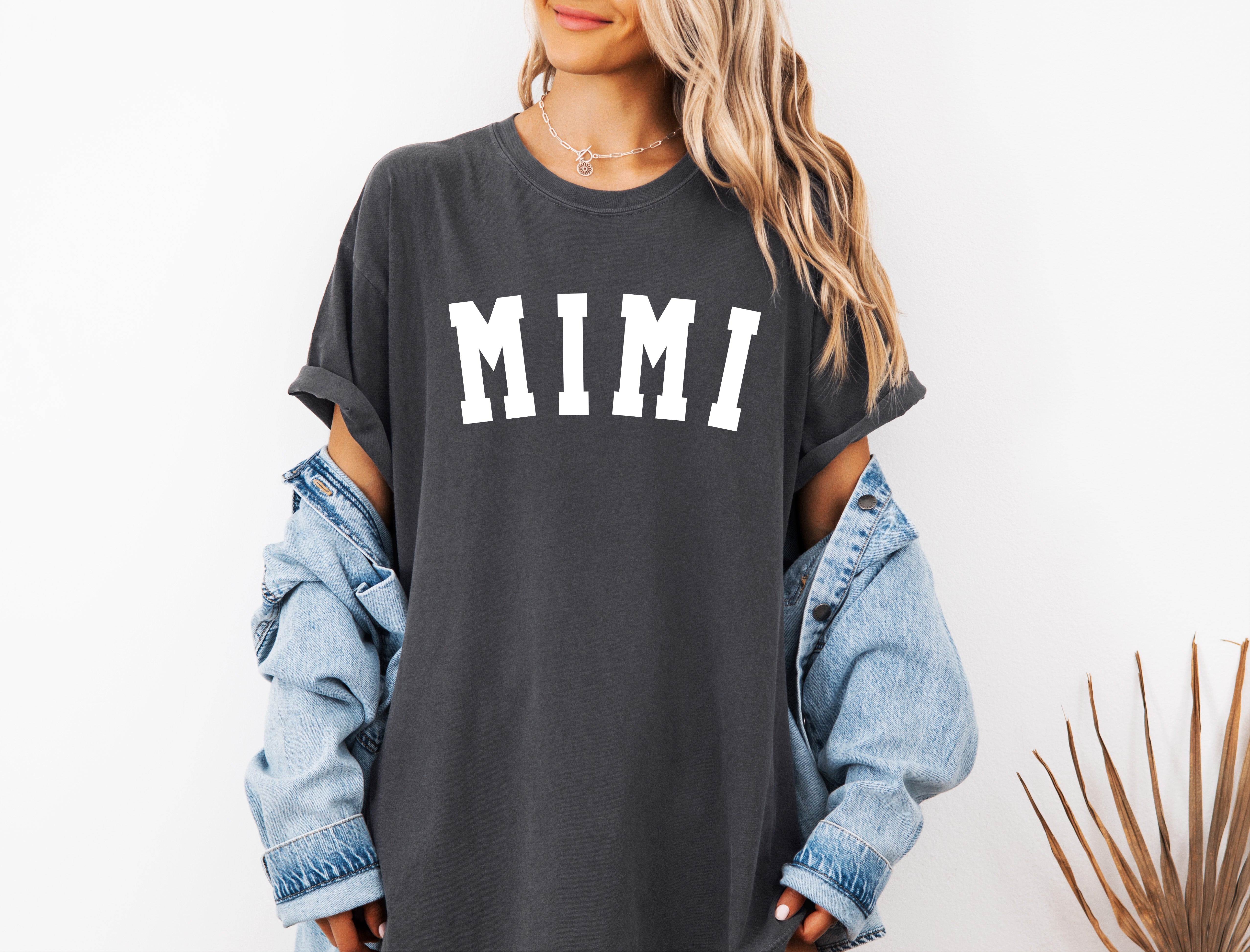 Mimi Grandma Comfort Colors Garment Dyed T Shirt (Condensed font)