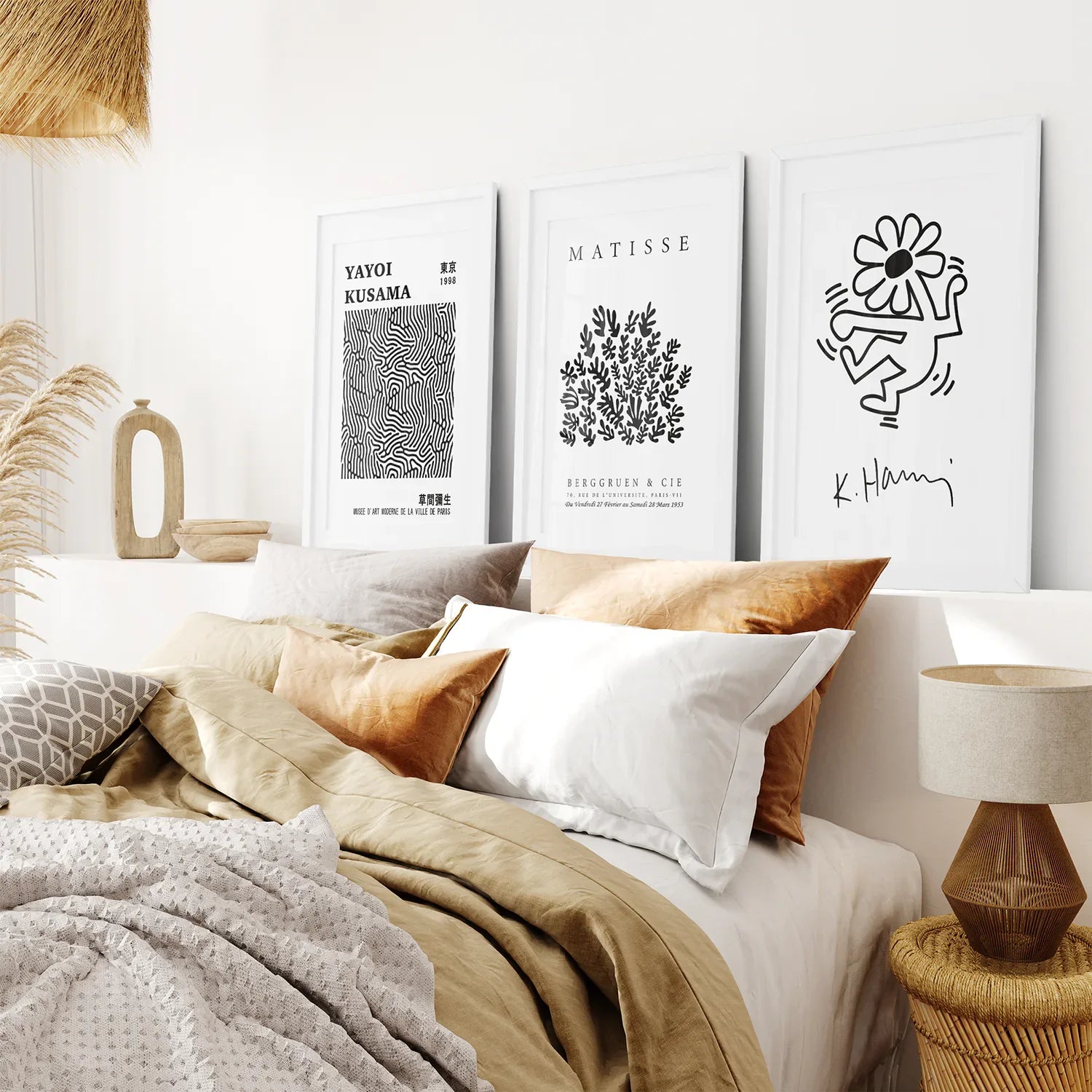 Black and White Matisse Art Set of 3 Posters