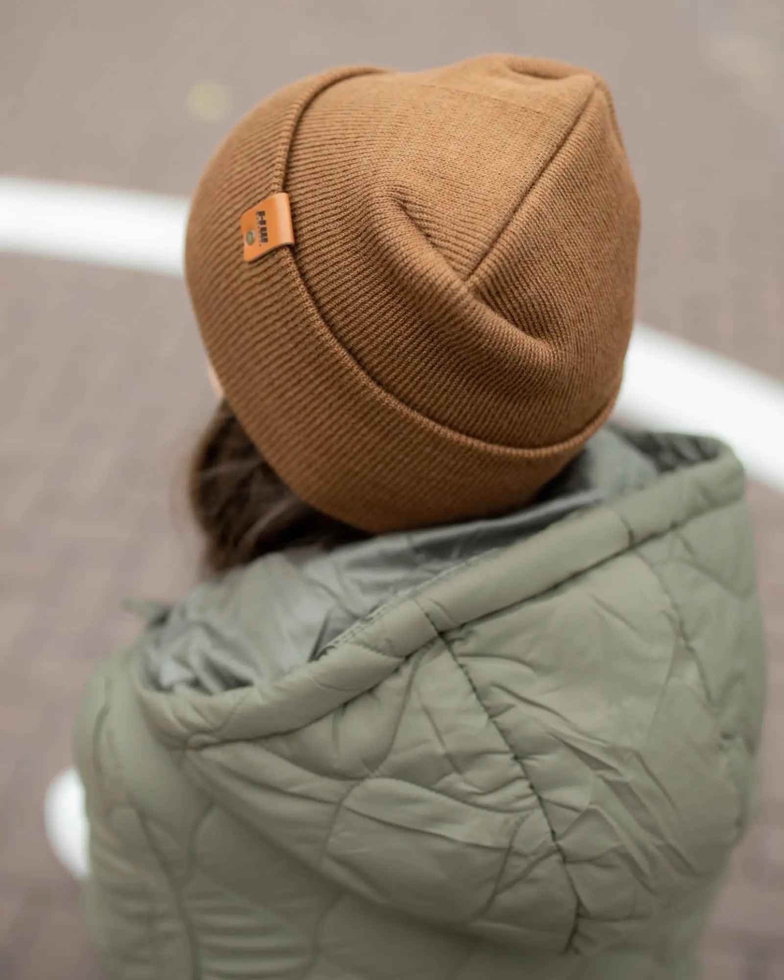 NEW HAAKWEAR H-Stitch Cuffed Beanie - Patented Design, Made in USA - Camel Brown