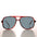 80s Square Aviator Polarized Glass Lens - Nielsen