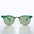 Classic Half Frame Vintage Sunglasses - Nowels