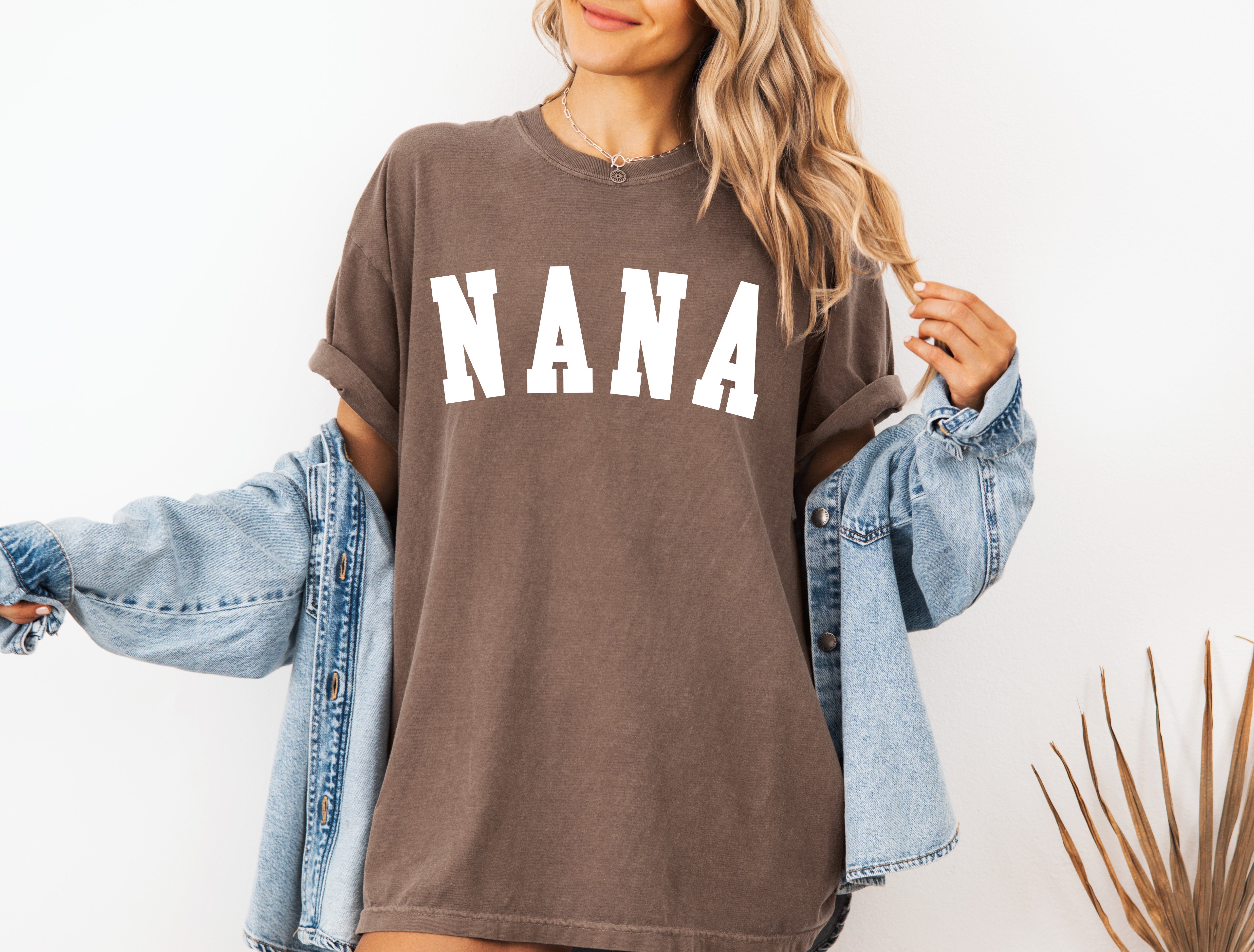 Nana Grandma Comfort Colors Garment Dyed T Shirt (Condensed font)