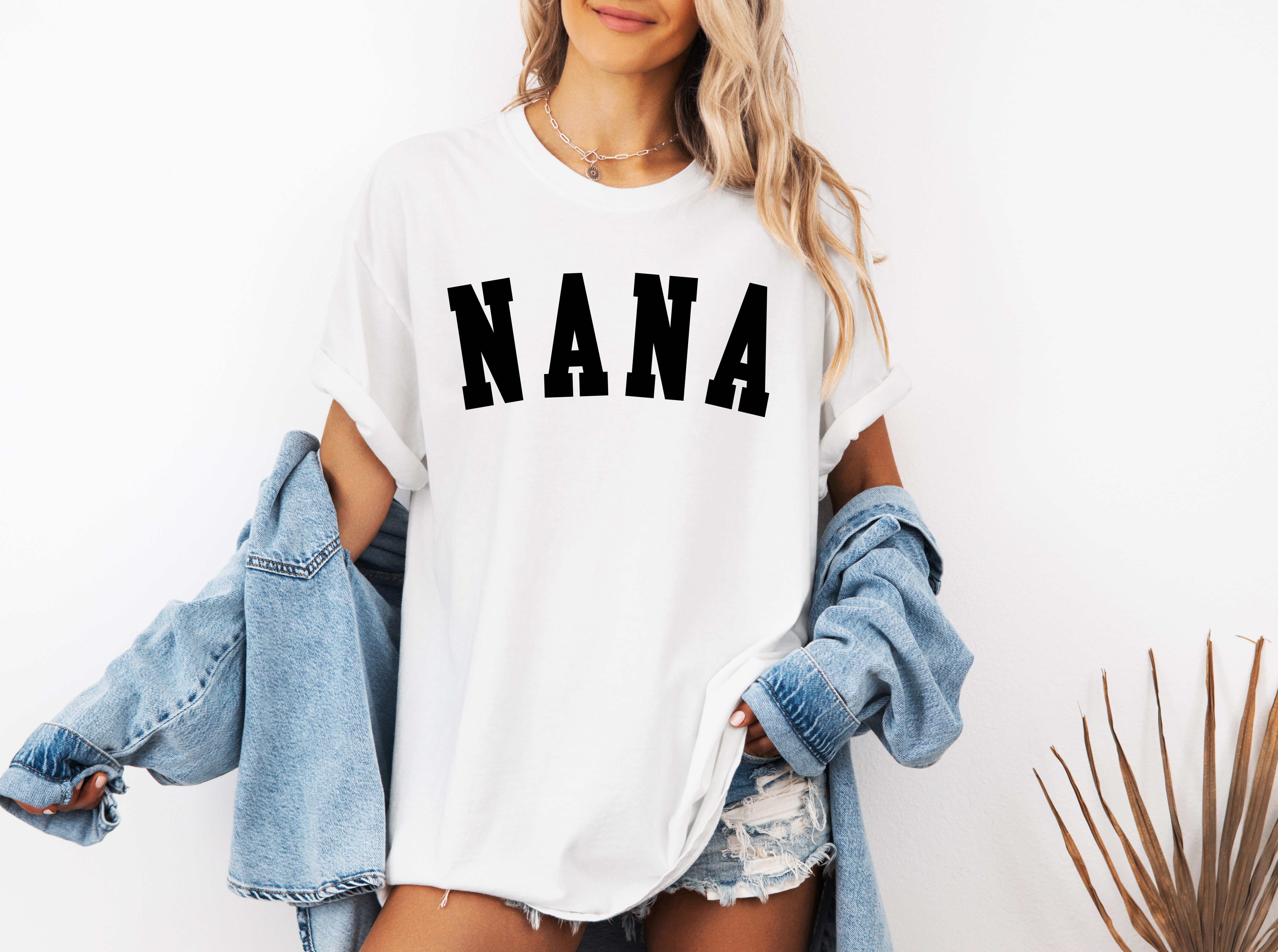 Nana Grandma Comfort Colors Garment Dyed T Shirt (Condensed font)