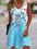 Summer Sleeveless Floral Print Dress Women