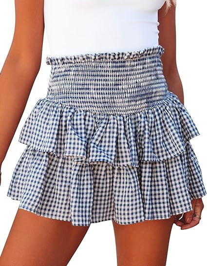 Cake Plaid Fashion Skirt
