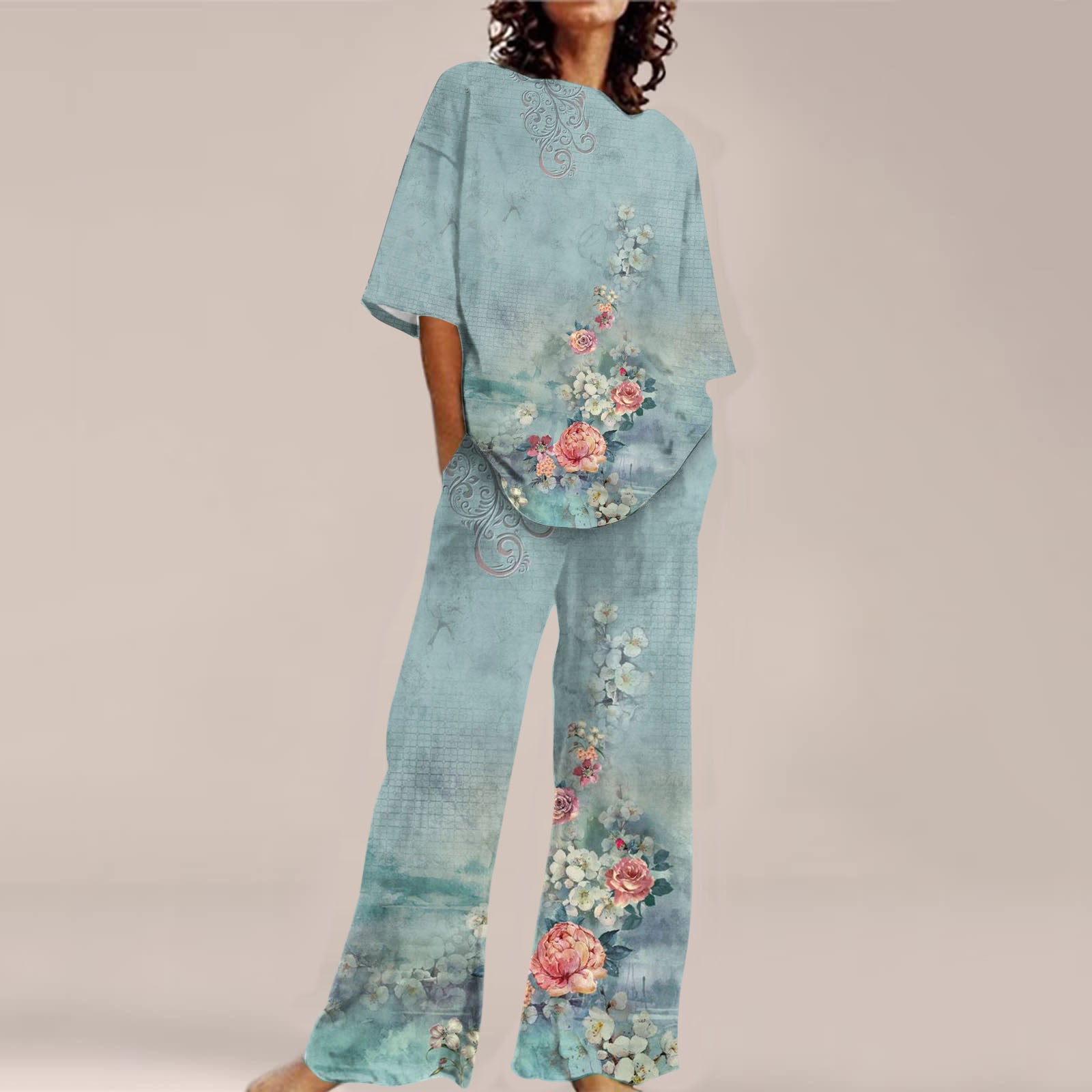 Fashion Personalized Women's 3D Printed Short Sleeve Suit