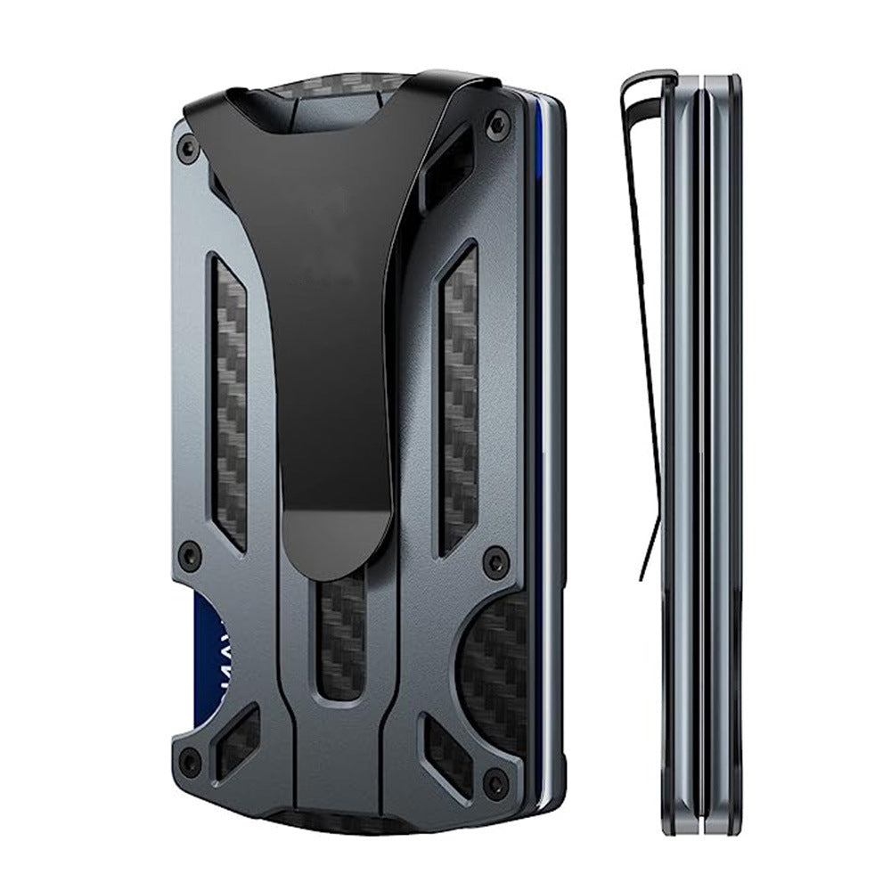 Fashion Personality Aluminum Alloy Men's Wallet Card