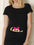 Black Pregnancy Shirt Maternity Cute Baby Print O-Neck Short